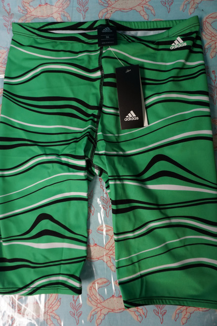 23pc ADIDAS Elevate Jammer Swim Trunks Green #28511M (Z-4-4)