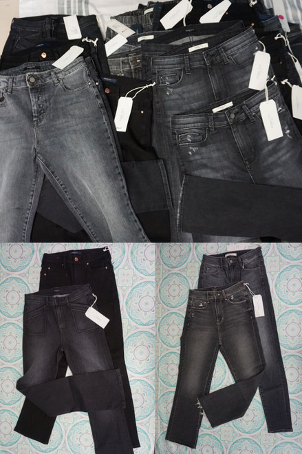 37pc Womens FIDELITY Black Jeans MOST 24 26 28 #30430x (B-3-4)