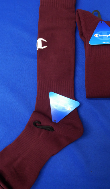 20 Pairs Adult CHAMPION Sports Socks MAROON #17962u-LC (P-4-4)