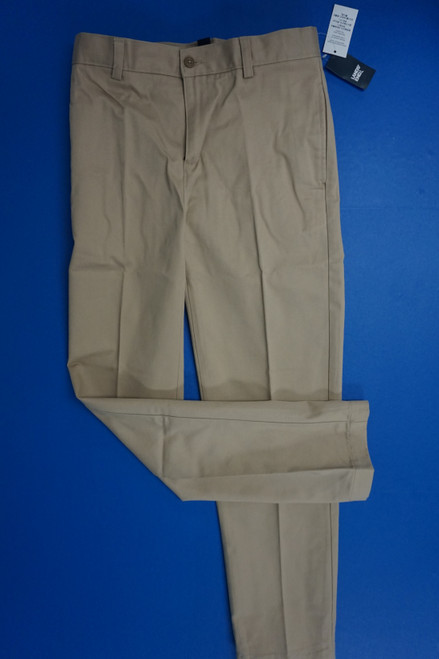25pc Boys LANDS END Khaki Chino Pants Size 14 / 16 OVERSTOCKS #31022T (H-1-3)