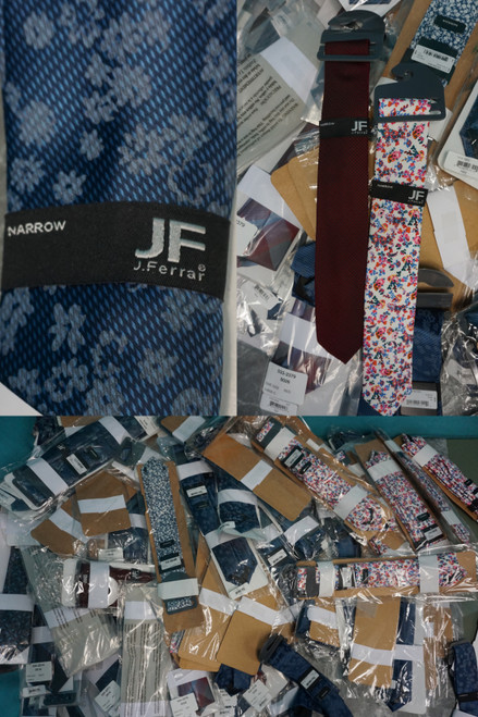 188pc Mens JF J FERRAR Neckties OVERSTOCKS #31354K (K-5-6)