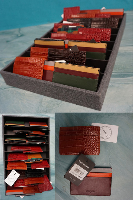 25pc Mens Bespoke WALLETS + DISPLAYS! #31886R (V-1-1)