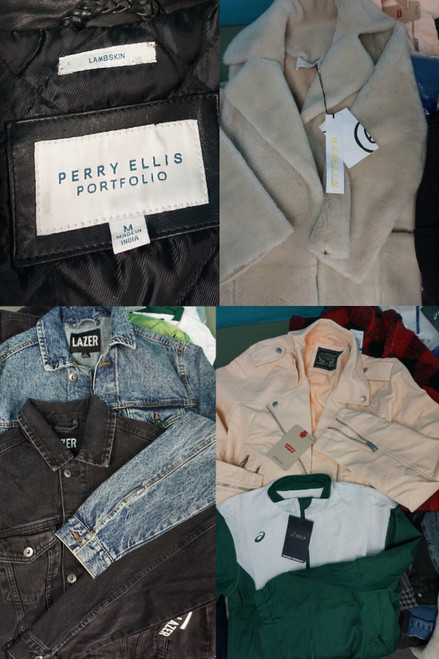 22pc $3,390 Coat! $525 Perry Leather! LEVIS  & More #31902R (DE-4)