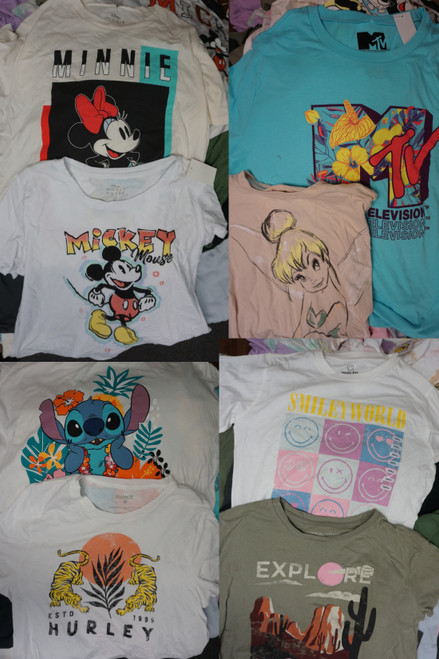 54pc Reg & Plus Size Graphic Tees DISNEY Looney Tunes POP CULTURE #32147G (J-3-2)