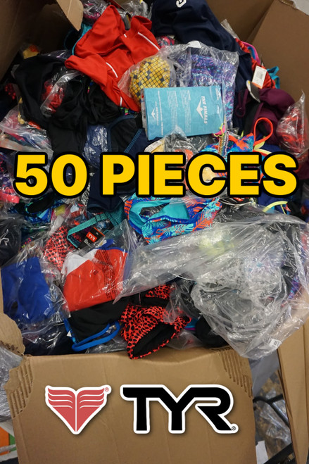 50pc Grab Bag Family TYR Swimwear OVERSTOCKS  #PAL-TYR/50 ()