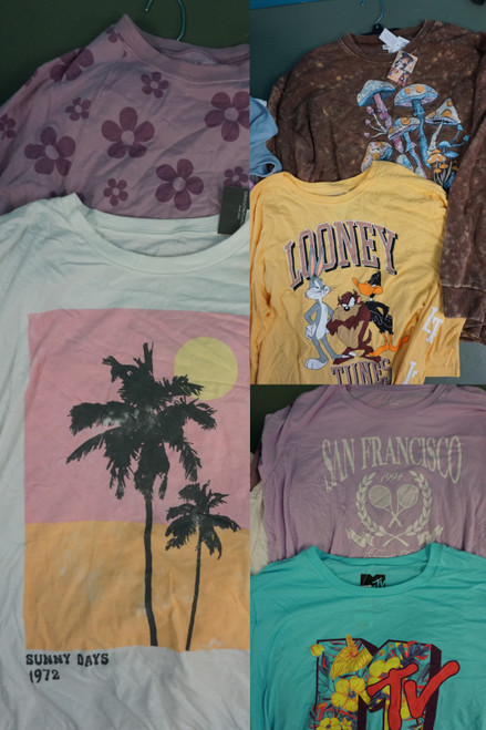 43pc MOST Big & Plus! Graphic Tops & Sweatshirts STITCH Disney LOONEY MTV   #32270F (X-10-2)