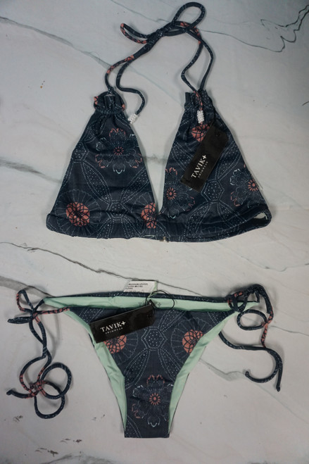 23 SETS = 46pc Womens TAVIK Bikini Sets S M & L Duplicates Navy Blue OVERSTOCKS #32903J ()