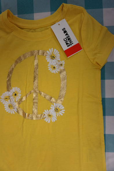 20pc Toddler Girls EPIC THREADS Foil Graphic Tees YELLOW #30342U (W-2-5)