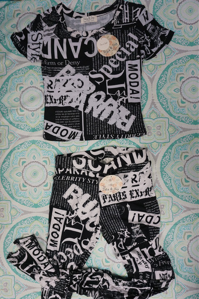 24 SETS =  48pc M*CYS Girls JOLIE & JOY Outfit SETS Top + Matching Leggings #30645P (ZZ-4-1)