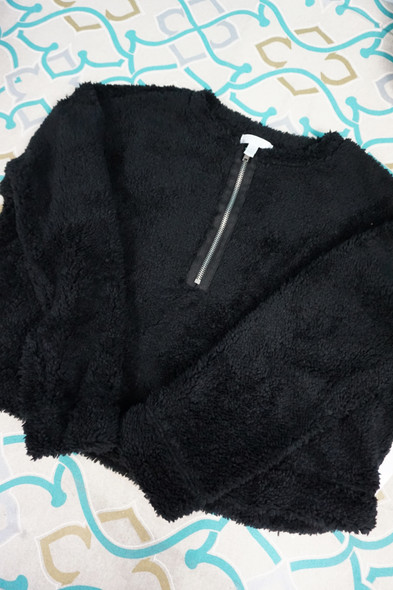 36pc Womens ABOUND 1/4 Zip Furry Pullover Sweatshirts XXS XS Overstocks #27685H-LC (ZZ-2-3)