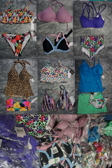 40pc Grab Bag SALT + COVE & SUNDAZE Bikini Separates OVERSTOCKS #32290G (D-4-3)