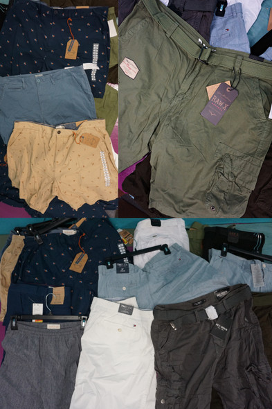 19pc Mens Shorts RAW-X Hilfiger & WEATHERPROOF 38 42 #32798z (K-2-3)