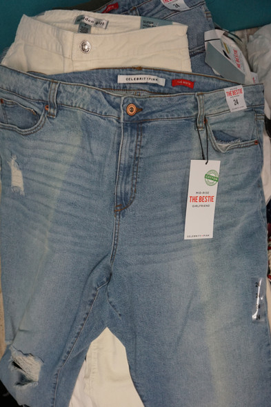 36pc Jr Reg & Plus Jeans & Pants CELEBRITY PINK & More #33990B (F-1-3)