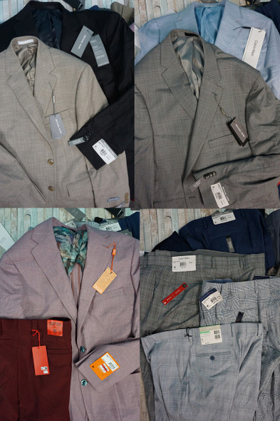 41pc $450 KORS $295 Tallia $295 CK Hilfiger HUGO Haggar BIG TALL #34252M ()