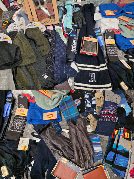 70+pc Mens Accessories LEVIS Cole Haan BARBOUR Ken Cole #35299A (A-2-5)