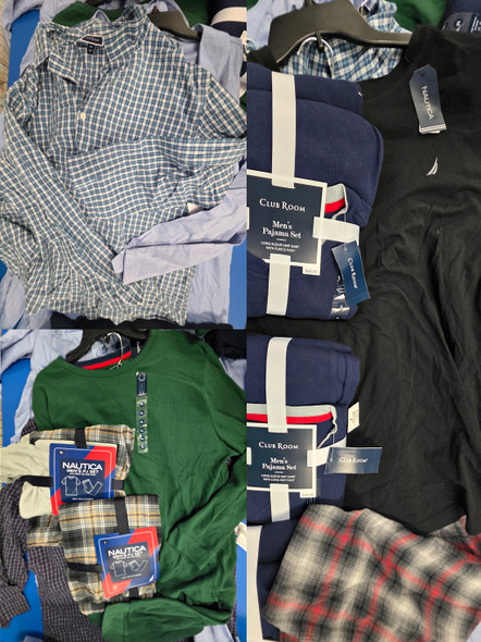 24 SETS = 48pc Mens PJ SETS Nautica CLUB ROOM GAP #35305b (G-2-1)