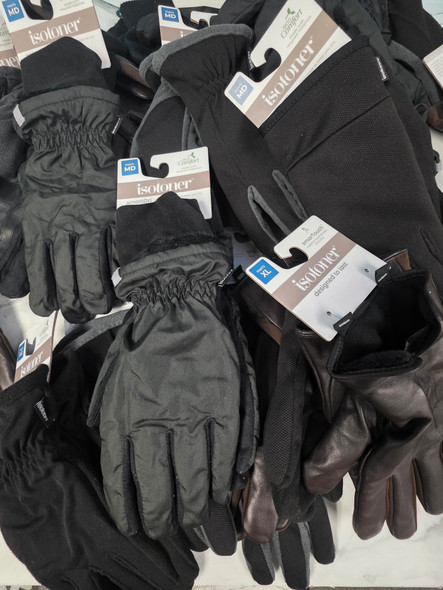 27prs Mens Mostly ISOTONER Gloves #35334A (G-2-4)
