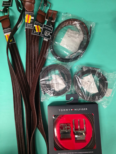 27+pc Mens WALLETS Belts TIES Ken Cole HILFIGER Kors ELLIS #35337A (G-4-4)