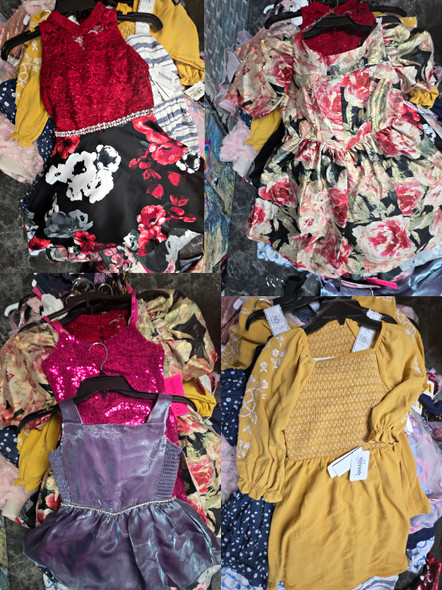 34pc Girls Dresses SPEECHLESS With Jules RARE EDITIONS Aqua #35365L (G-7-4)