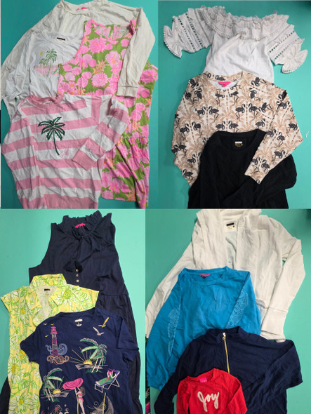 25pc LILLY PULITZER Womens & Some Girls SWEATSHIRTS Tops DRESSES #35380J (G-7-3)