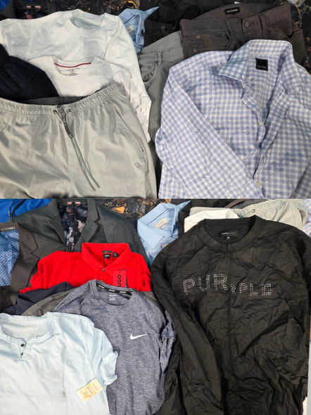 27pc Mens $700 ALTON LANE Nike PURPLE BRAND Bugatchi ALL SAINTS Varvatos Vuori #35420J (H-4-3)