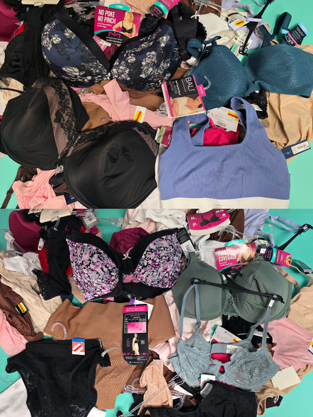 49+pc Bras Shapewear Panties WACOAL Maidenform OLGA Bali #35736J (G-2-3)