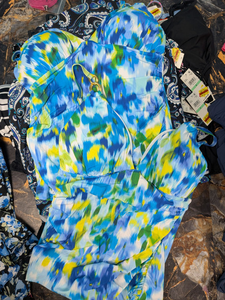 23pc Tankini Tops BAHAMA Island Escape BLEU Swim Solutions  #35894G (G-3-4)