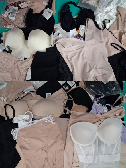 46+pc Shapewear & Lingerie LEONISA Dominique SKlMS Maidenform Store Returns #35942d (B-9-4)