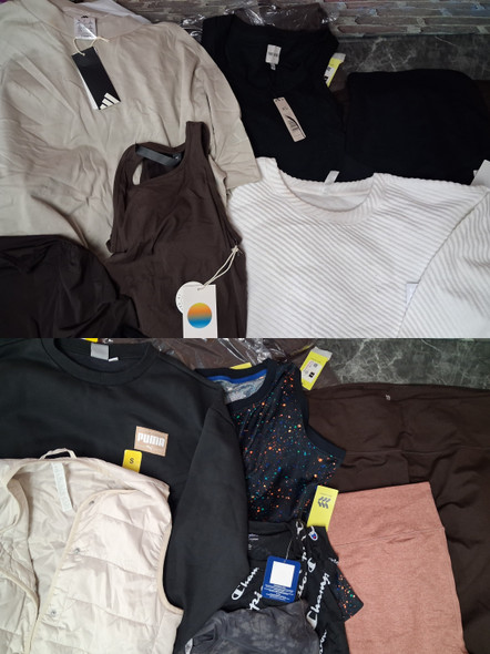 55pc Family Active VUORI Zella NIKE Puma CHAMPION - SOME IMPERFECT  #36028F (B-1-2)