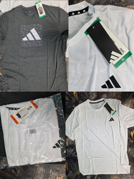55pc MENS Adidas Dri-Fit Tees OVERSTOCKS #36115H ()