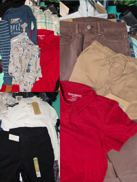 46+pc Boys Thereabouts CARTERS Hanes LEVIS  #36131K (G-9-2)