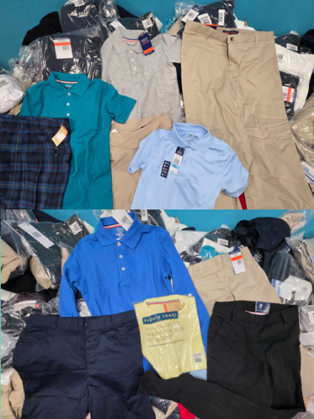 70pc Grab Bag Kids French Toast IZOD School Uniforms #36134K (A-3-2)