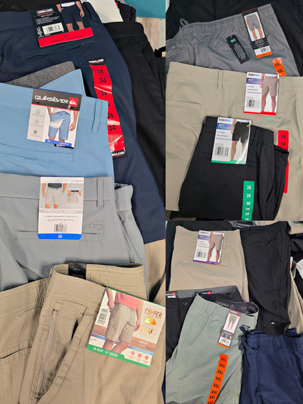 67pc Mens Shorts Quicksilver HANG TEN Gerry BANANA REPUBLIC Kirkland #36149L (B-14-1)