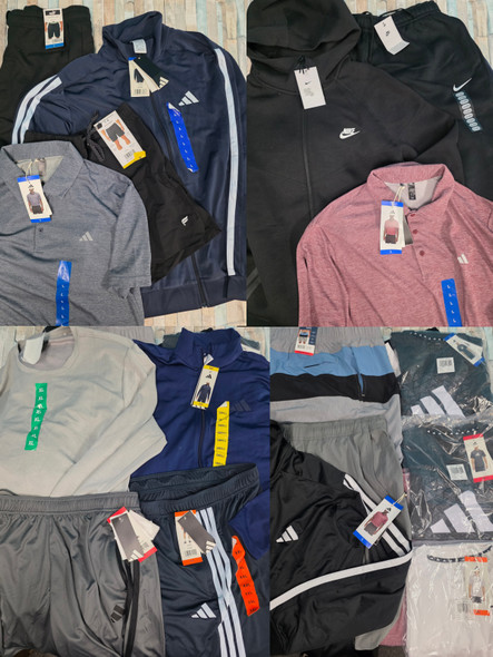 35pc Mens Active LOTS OF ADIDAS Nike CHAMPION & More #36150L (B-12-1)