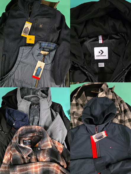 26pc Mens Outerwear CONVERSE Hilfiger BANANA REPUBLIC #36152L (B-15-1)