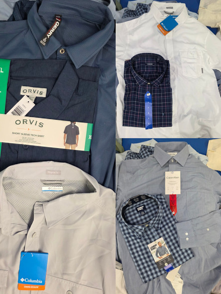 40pc Mens Polos & Button-Ups  BONOBOS Orvis SCOTCH & SODA CK Hickey Freeman #36154K (B-13-1)