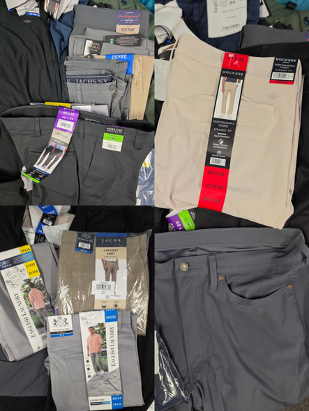 47pc Mens Chinos & Slacks JACHS NY English Laundry MAC WELDON CK   #36155L (G-12-1)