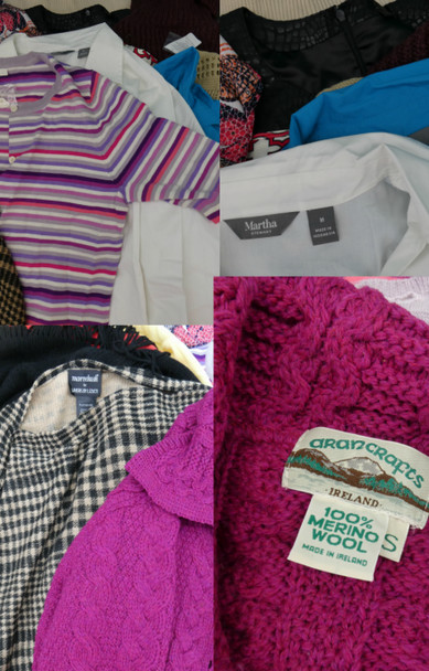 24pc $1,200 in Liz Claiborne MARTHA STEWART Tops #17405u (V-6-7)