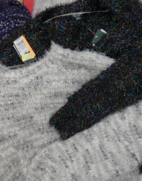 9pc Juniors WILD FABLE Sparkle Fur Sweaters #16770H (k-4-5)