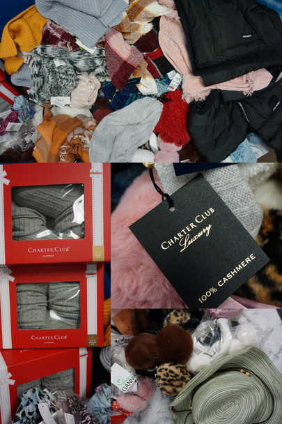 184pc Womens Accessories CASHMERE Ganni Slippers SCARVES #29231x (J-4-7)
