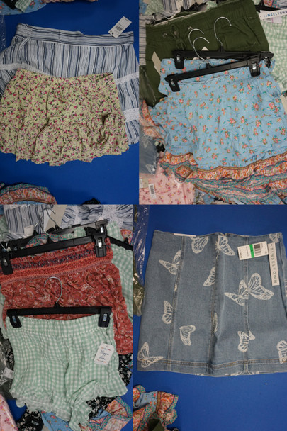 79pc Jrs Reg & Plus Skirts & Shorts HIPPIE ROSE Kingston LOVE FIRE  #32287F (M-5-6)