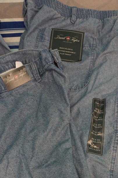 7pc MENS David Taylor Jean Pants BIG SIZES 48 & 50 #22617R (k-5-2)