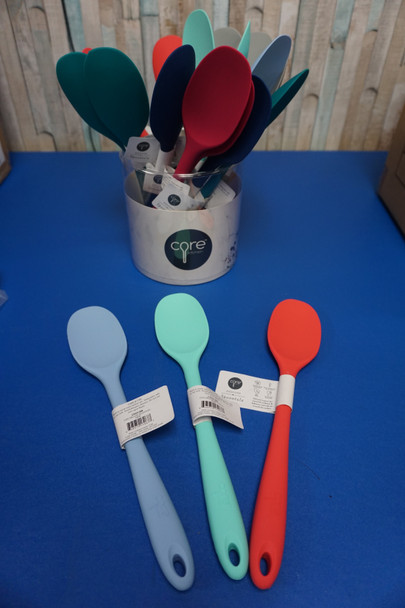 72pc Core Kitchen Silicone Spatulas + FREE DISPLAYS  OVERSTOCKS #33038T (B-9-5)