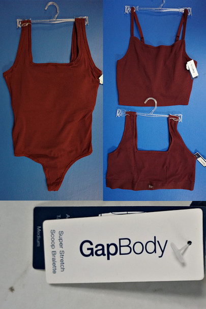 52pc Womens GAP BODY $63 Bodysuits & $35 Bras SAME COLLECTION #33092w (Z-3-3)