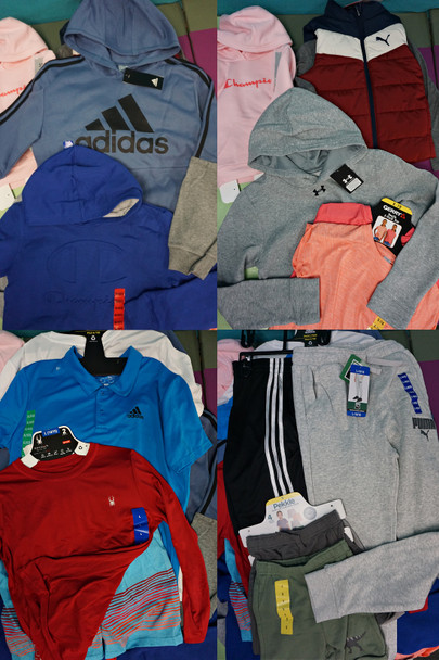 48+pc Kids Active ADIDAS SETS Champion LEE Puma #33131Y (GY-29)