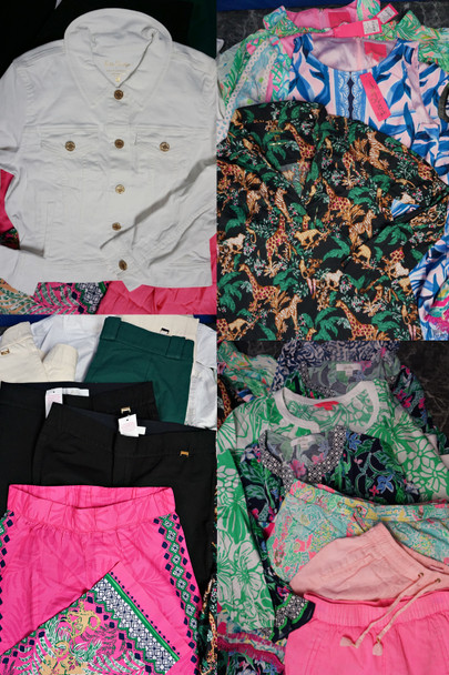 44pc LILLY PULITZER Jackets DRESSES Tops PANTS Jeans SHORTS  #33426x (H-1-3)