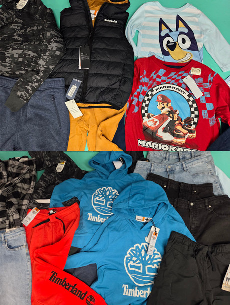 84+pc Boys TIMBERLAND Brooks Bros EPIC THREADS Nautica KORS  #35081K ()