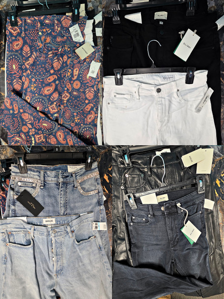 19pc JEANS $368 BLING RAG & BONE AGolde DL Mother  #35270E (G-1-3)