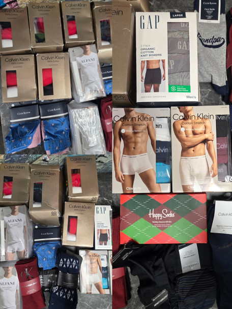 31+pc Mens Underwear Undershirts Socks & SETS! CALVIN KLEIN Club Room PERRY ELLIS #35336A (G-5-4)