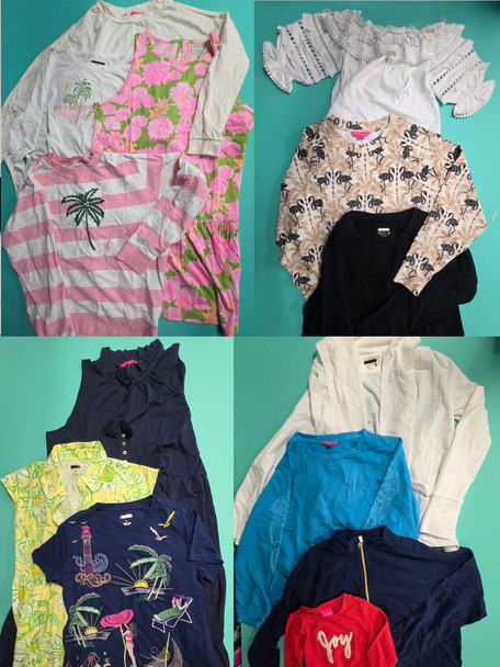 25pc LILLY PULITZER Womens & Some Girls SWEATSHIRTS Tops DRESSES #35380J (G-7-3)